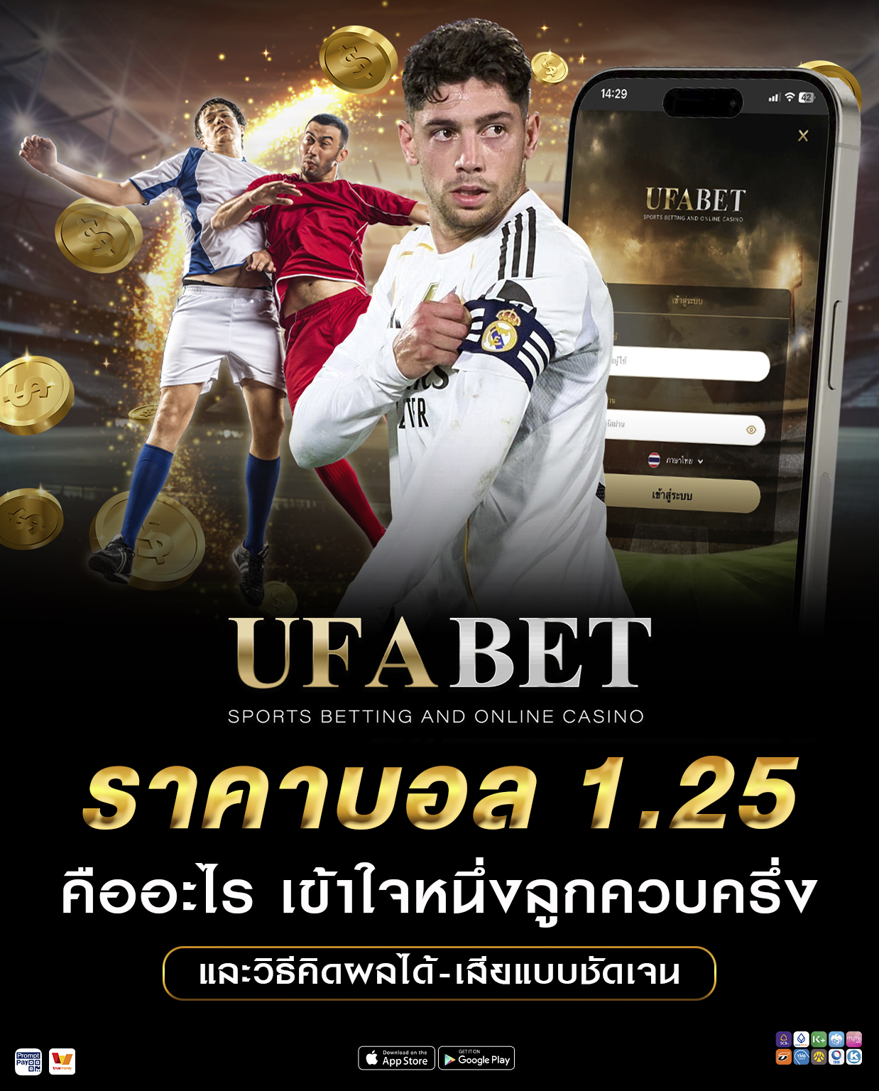 ราคาบอล 1.25 คืออะไร เข้าใจหนึ่งลูกควบครึ่ง